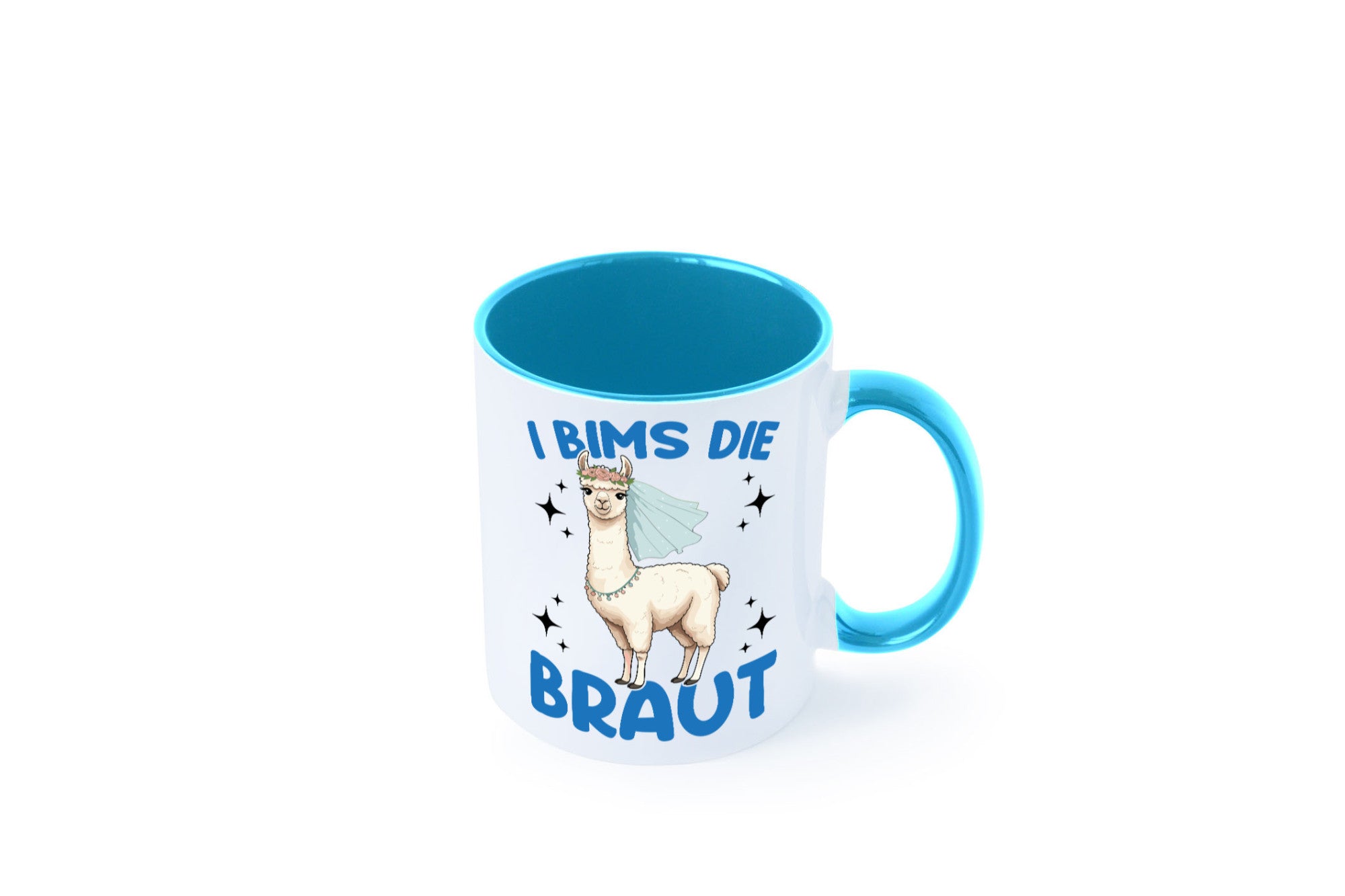 I Bims die Braut | Lama JGA Hochzeit lustig Humor Geschenkidee Geschenk Tasse