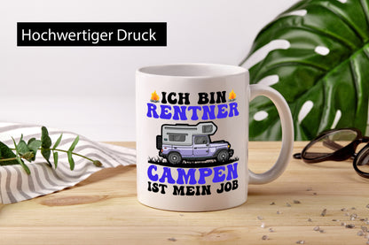 Ich bin Rentnerin Campen ist mein Job | Rentner Humor Ruhestand Jubiläum
