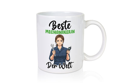 Beste Mechanikerin | KFZ v2 Humor Geschenkidee Tasse