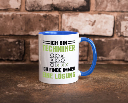 Ich bin Techniker finde immer eine Lösung | lustiger Spruch Geschenk Humor