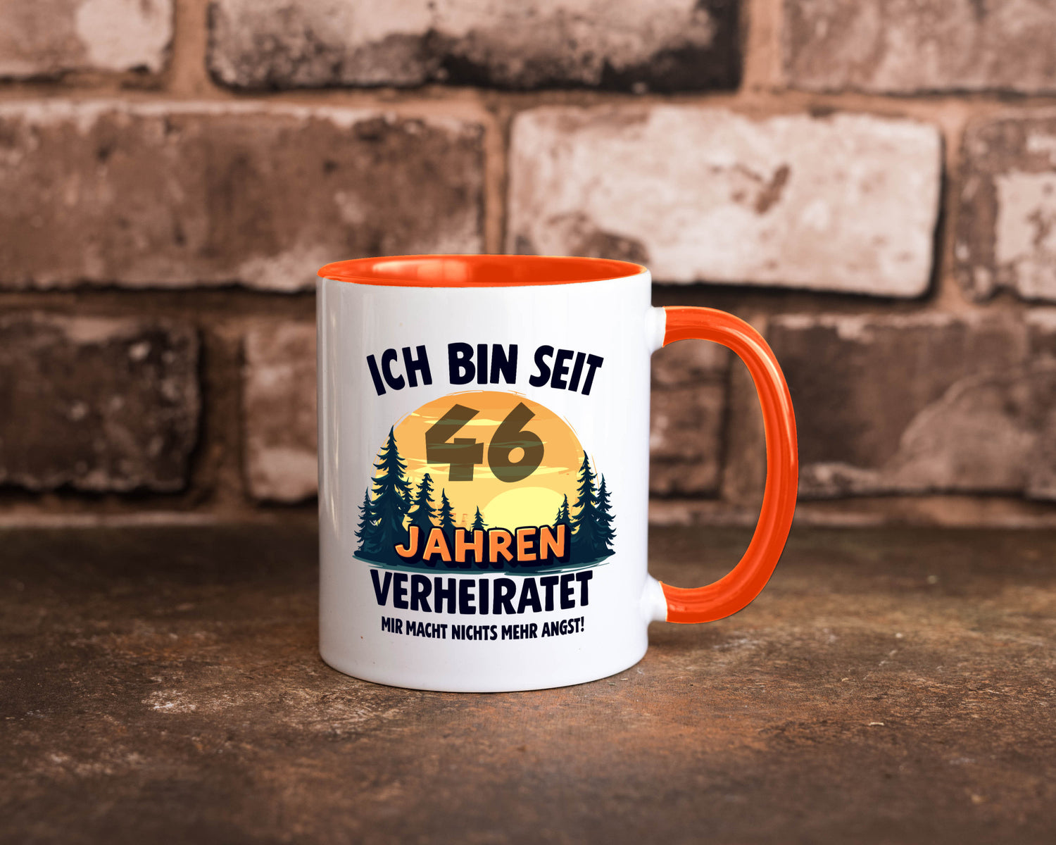 Ich bin Verheiratet | 46. Hochzeitstag Ehepaar Geschenkidee Humor Tasse