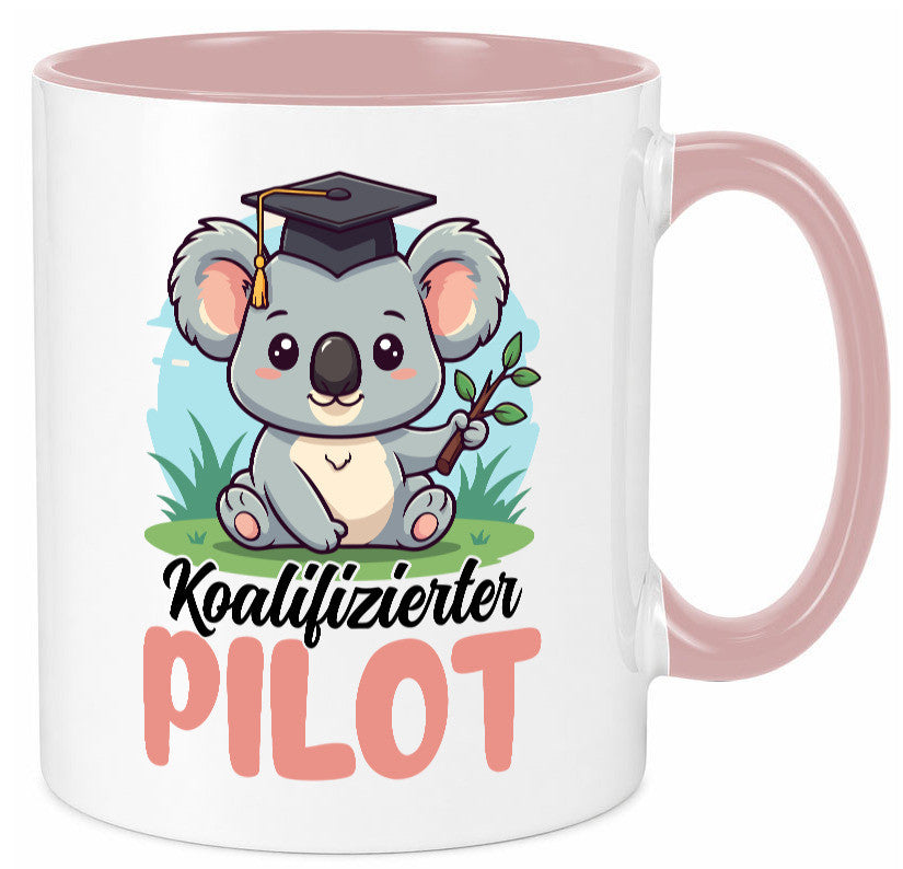 Koalifizierter Pilot | Flugzeug Piloten Humor Geschenkidee Tasse