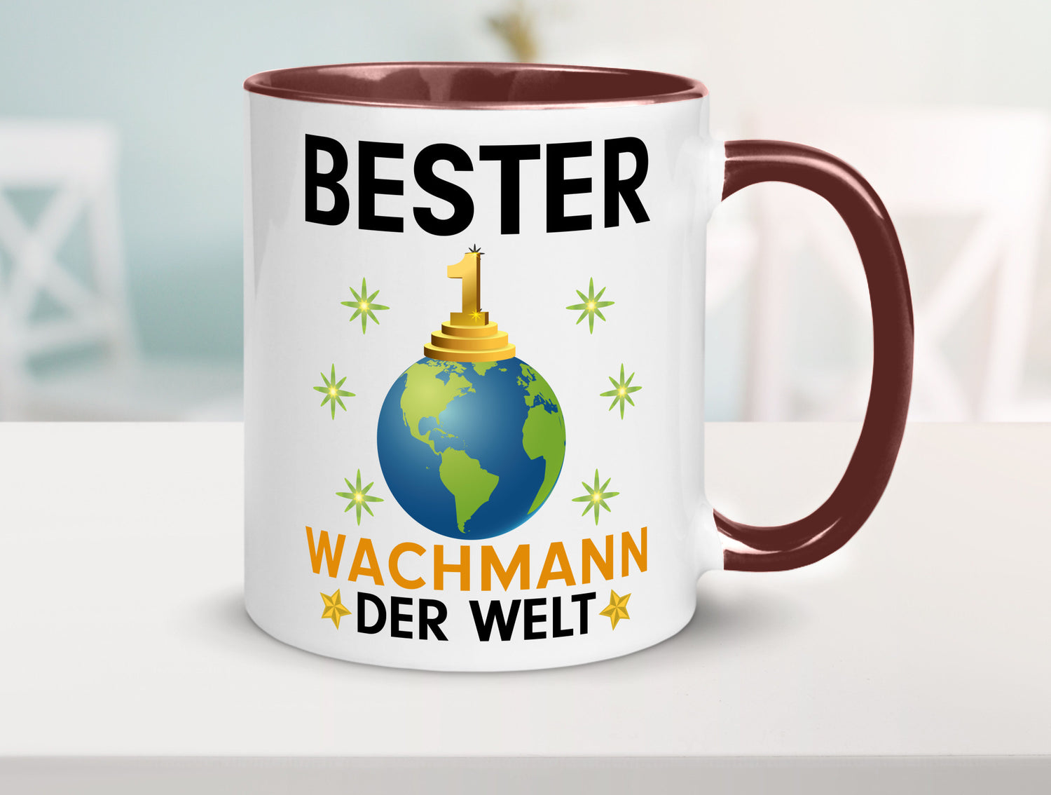 Welt Bester Wachmann | Wachpersonal Nachtwächter Humor Geschenkidee Tasse