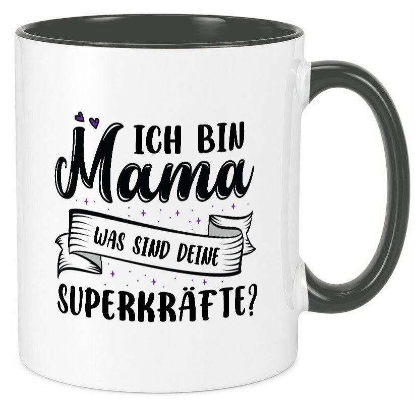 Superheldin Mama | Muttertag superkraft lustiger Spruch Geschenk Familie Tasse