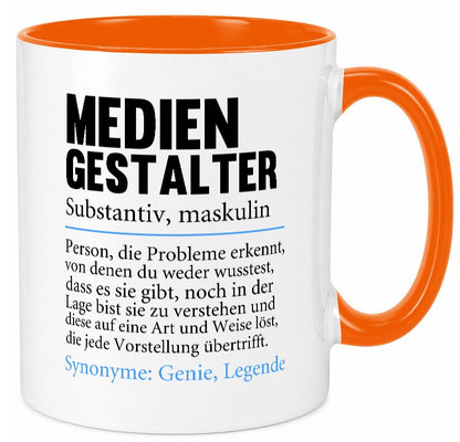 Mediengestalter | Beruf Medien Humor v2 Arbeit Kollegen Büro Geschenkidee Tasse