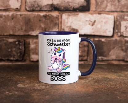 Große schwester macht mich zum Boss | Einhorn Geschwister lustiger Spruch