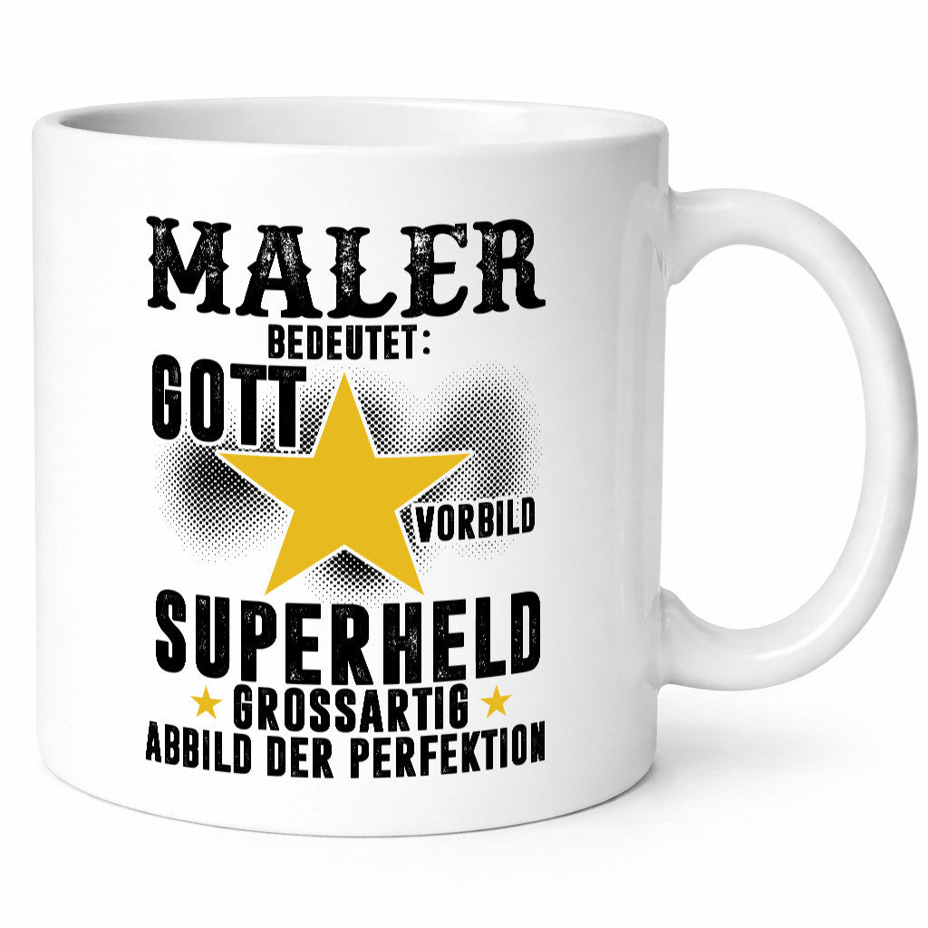 Bedeutung von Maler | Malerei Humor Geschenkidee Tasse