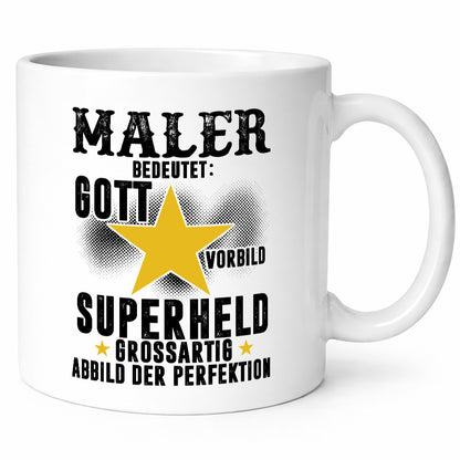 Bedeutung von Maler | Malerei Humor Geschenkidee Tasse