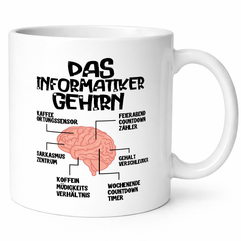 Das Informatiker Gehirn Humor Geschenkidee Tasse