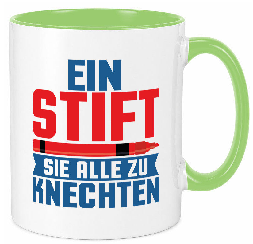 Knechten | Lehrerin Lehrer Unterricht Kollege v2 lustiger Spruch Geschenk Tasse