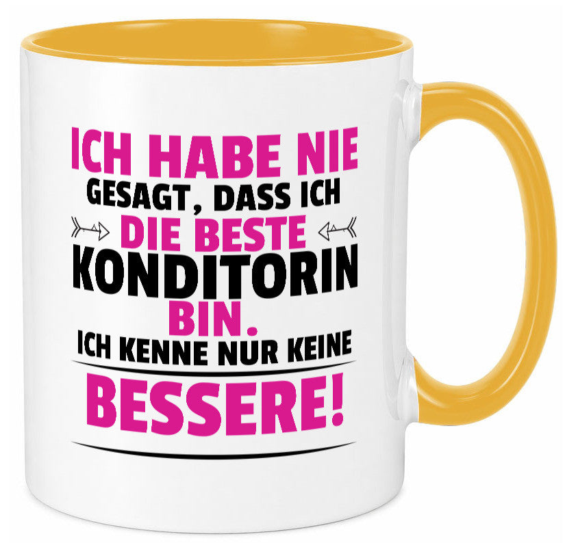 Die Beste Konditorin | Konditorei lustig Humor Geschenkidee Geschenk Tasse