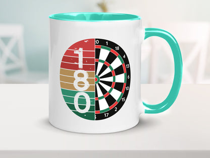 Dartsboard | Retro Dartspieler Kollege Freunde Geschenkidee Arbeit Kollegen
