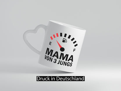 Mama von 3 Jungs | Muttertag Geschwister lustiger Spruch Geschenk Familie