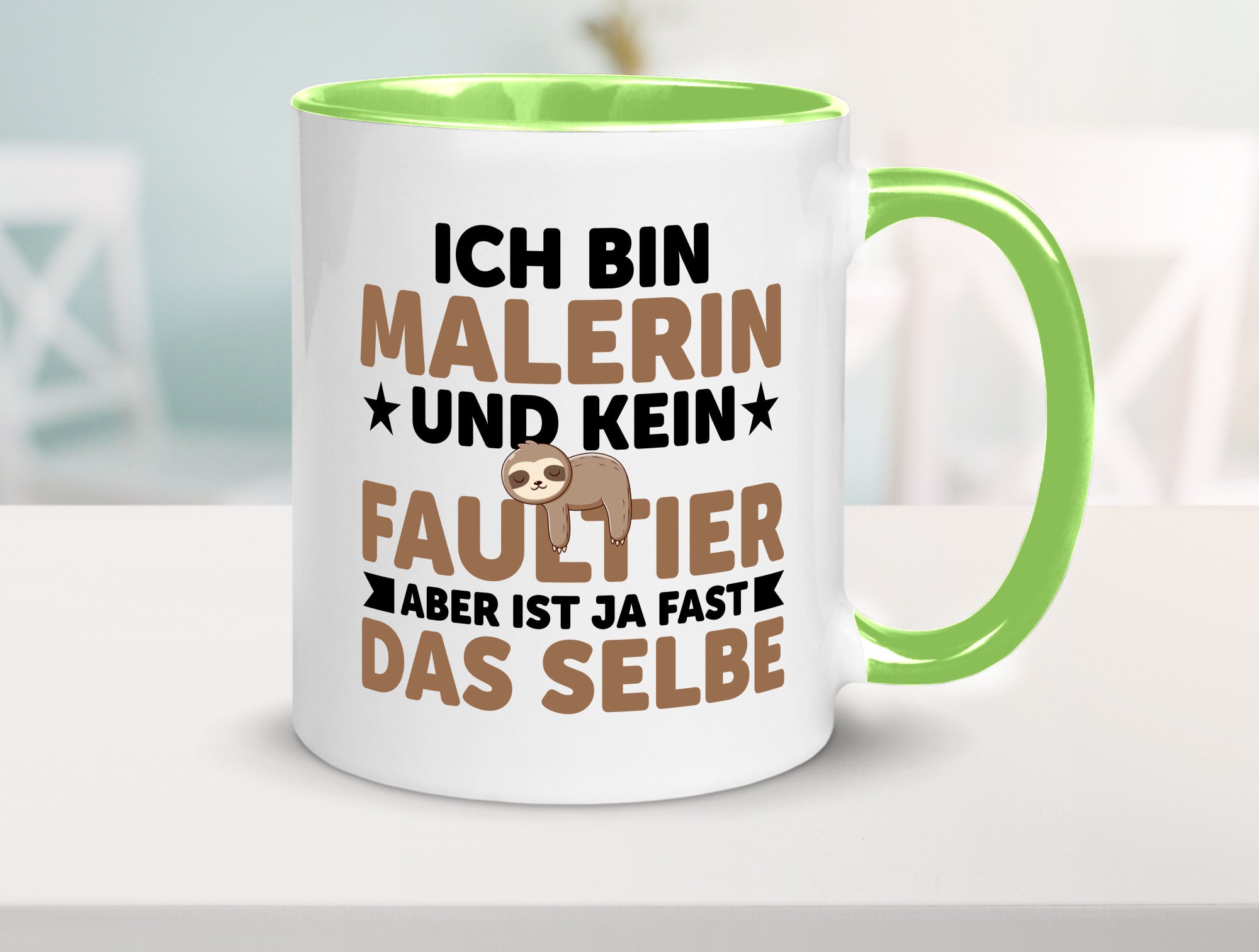 Ich bin kein Faultier: Malerin | Malerinnen v2 Geschenk Tierliebhaber Humor