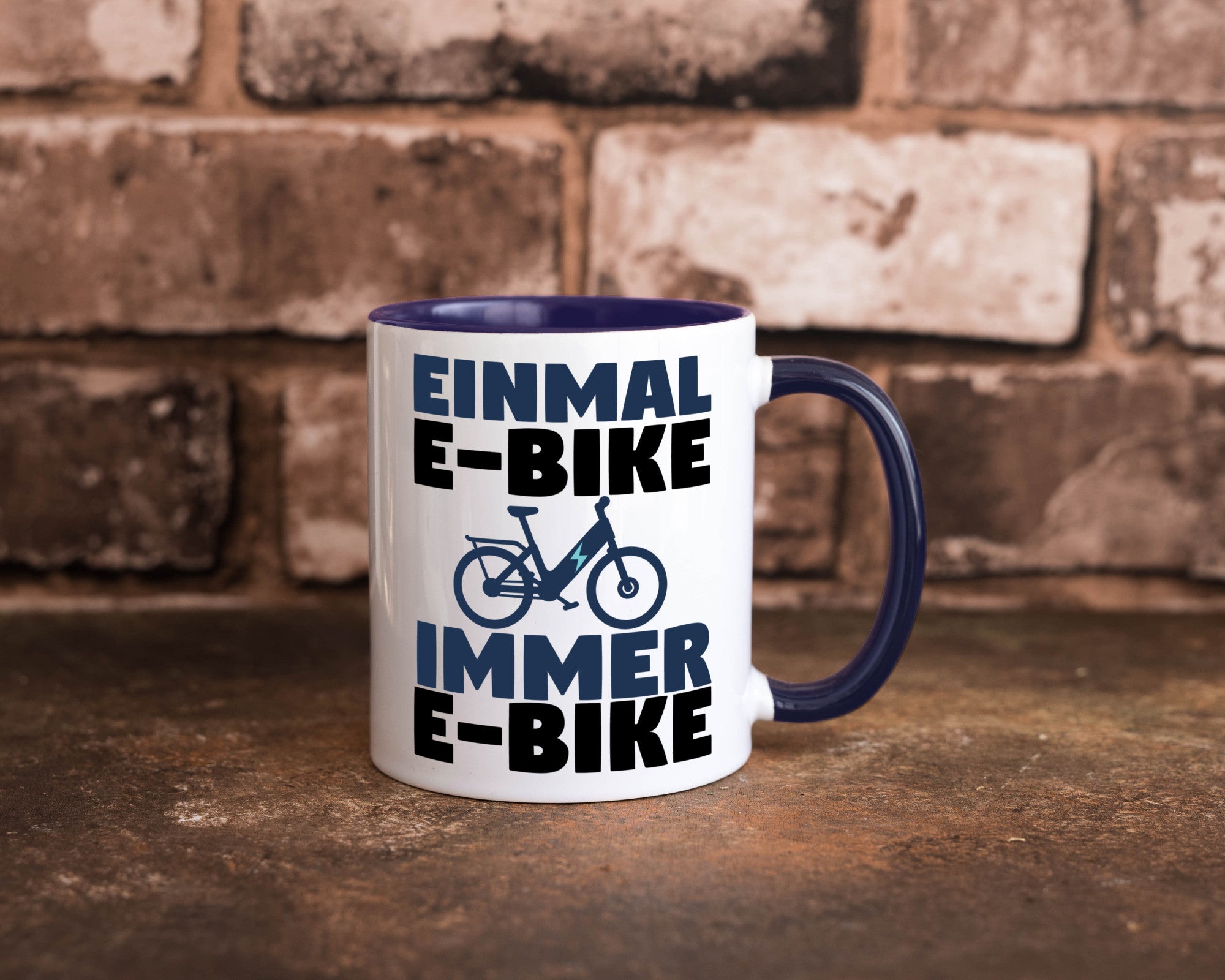 E-Bike Fahrer | Radfahrer Tasse Fahrrad Elektrorad lustiger Spruch Geschenk