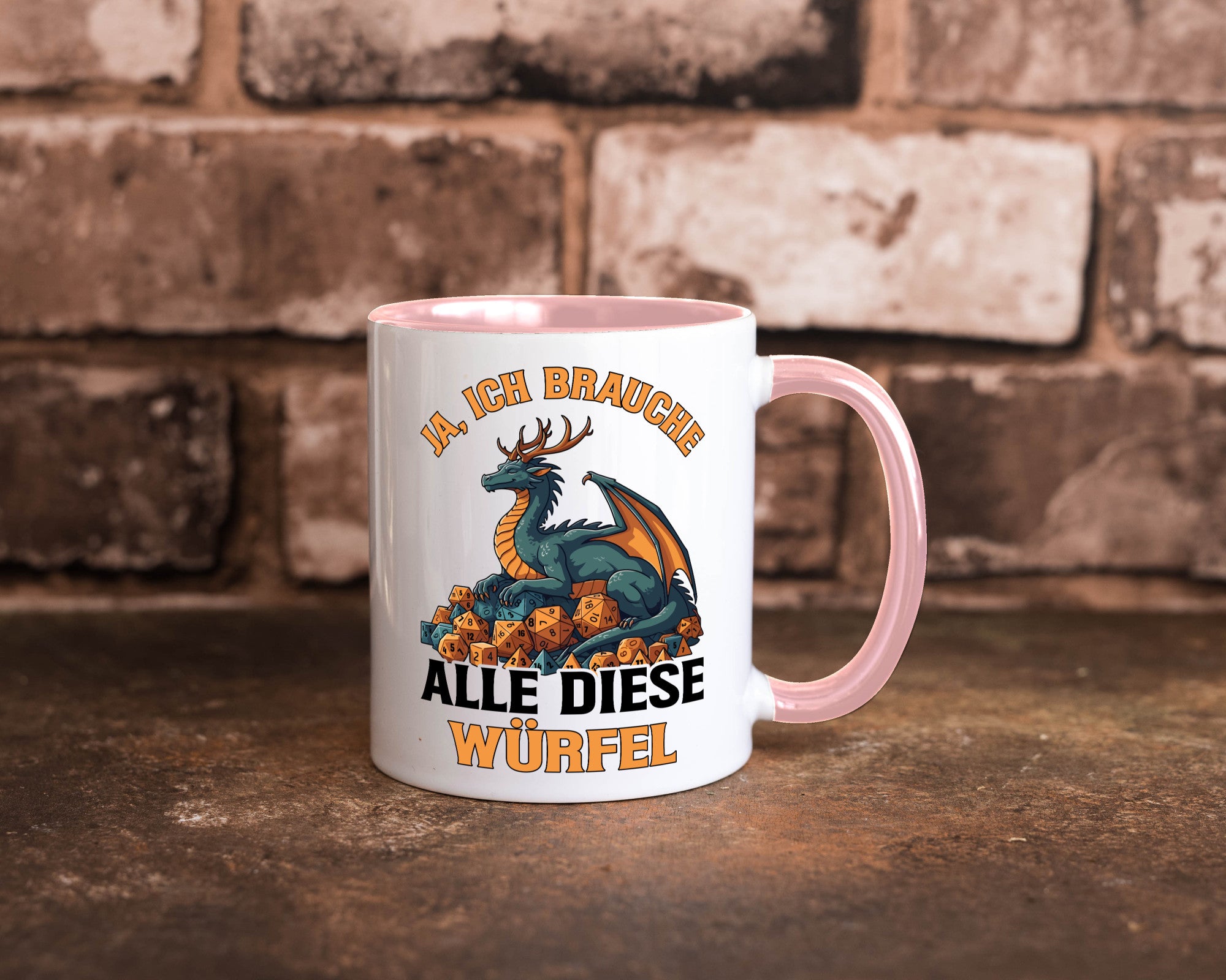 Ja ich brauche alle diese Würfel | Drache Rollenspiel v2 Geschenk Humor
