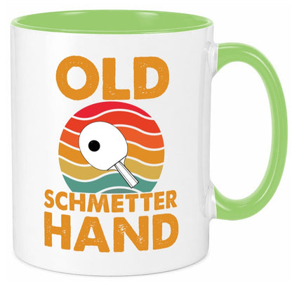 Old Schmetterhand | Vereinssport Tischtennis Spruch lustiger Geschenk Humor Tasse