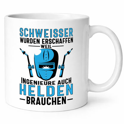 Schweisser, Helden | Schweissmaske lustiger Spruch Geschenk Humor Geschenkidee