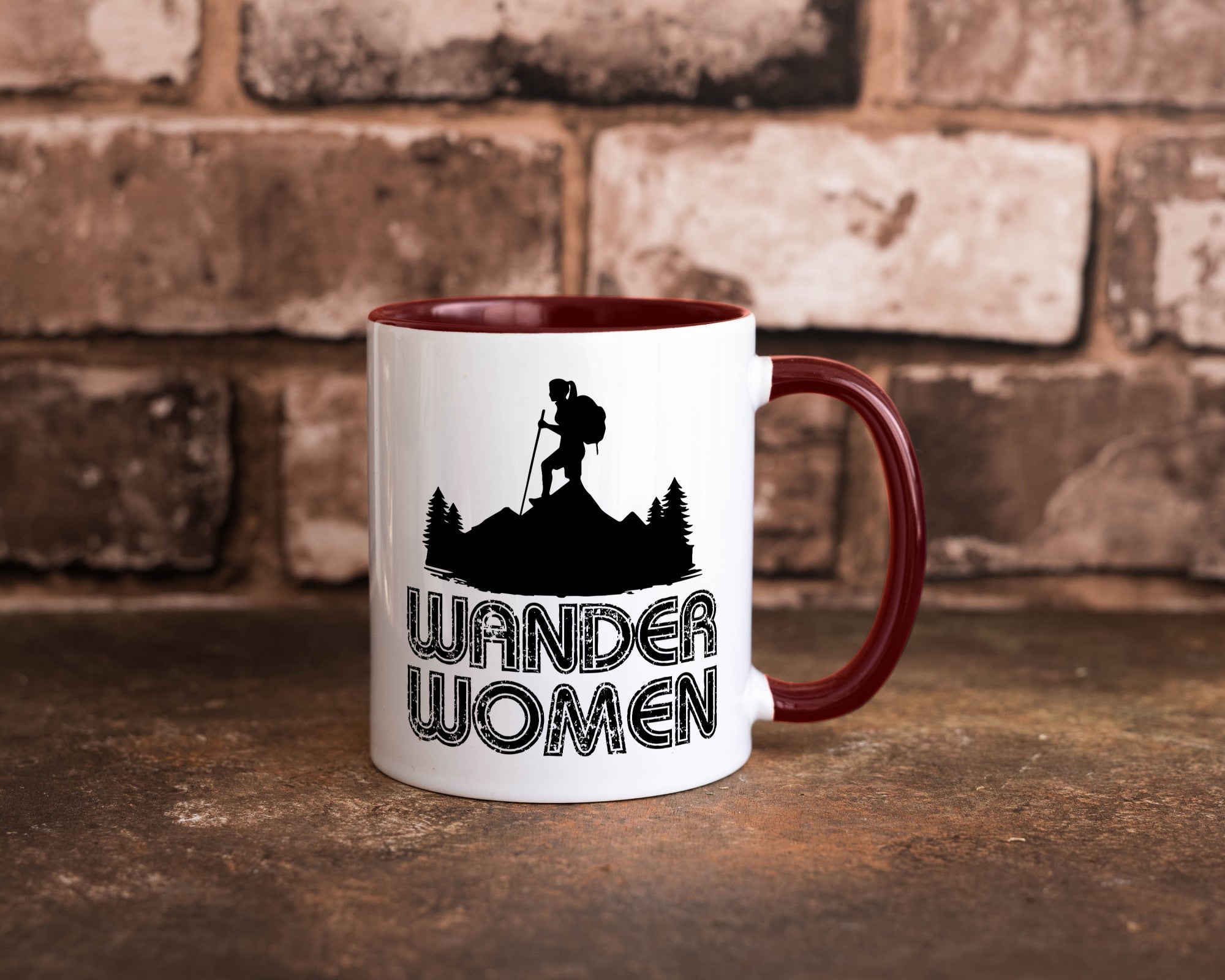 Wander Woman | Wandern Berge Geschenk Familie Geschenkidee lustiger Spruch Tasse