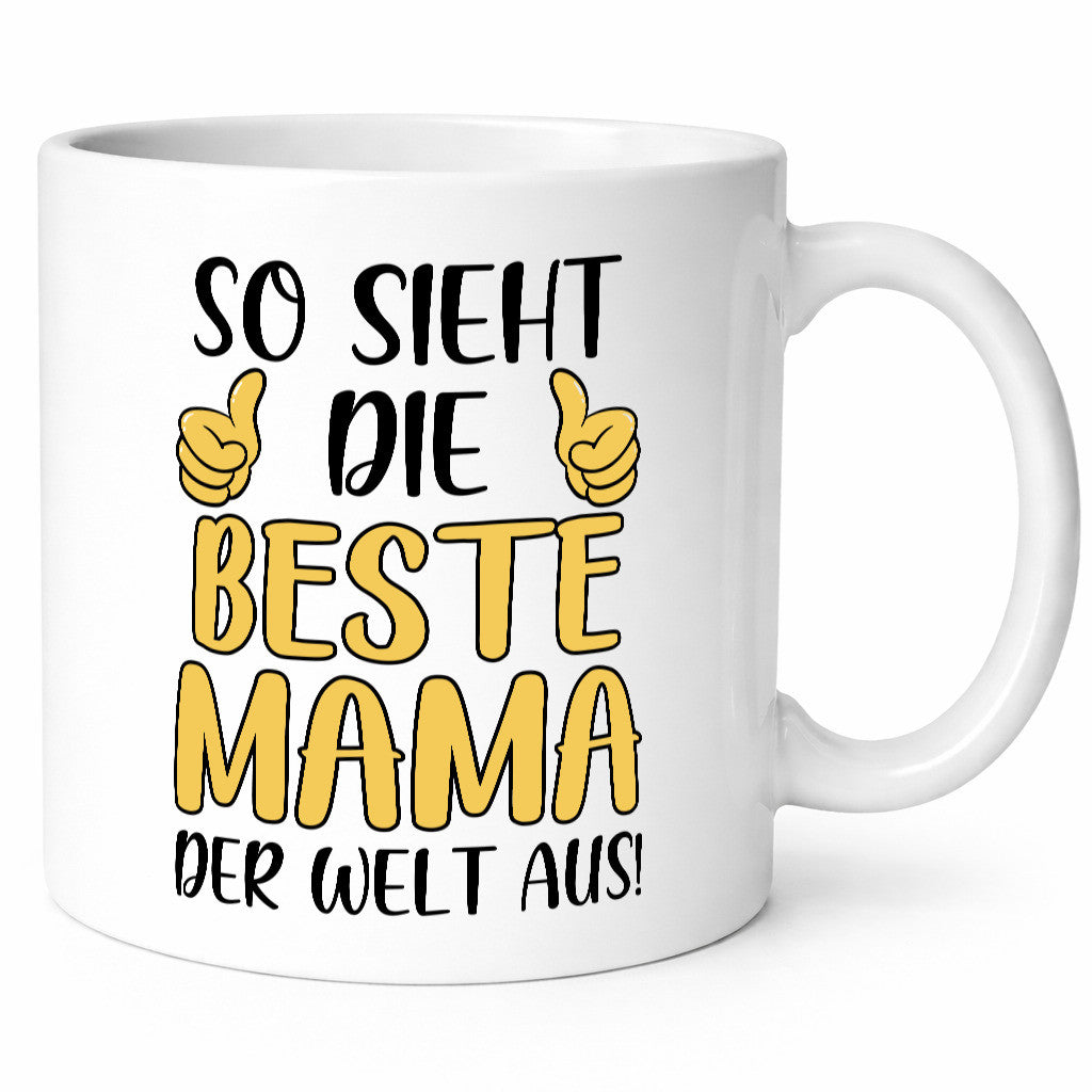 Beste Mama der Welt | Daumen hoch Geschenk Familie Geschenkidee lustiger Spruch
