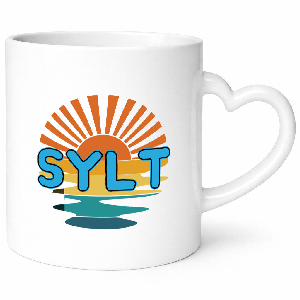Sylt Tasse | Sonnenuntergang Sylter Möwen Motiv Geschenkidee Humor