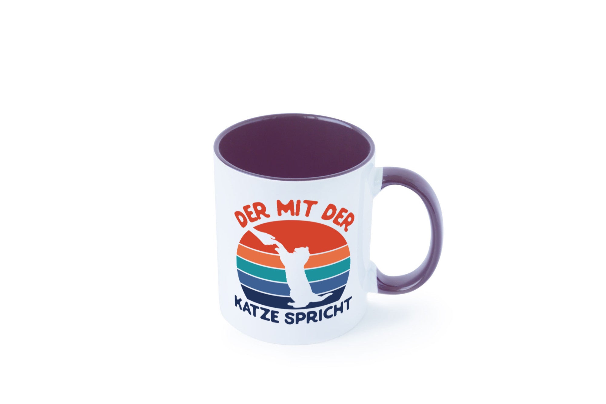 Der mit Katze Spricht | Katzenliebhaber Humor Tierliebhaber Geschenkidee Tasse