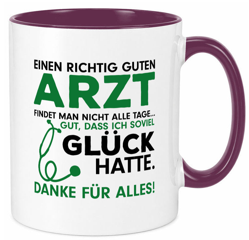 Richtig guter Arzt | Dankeschön Tasse Ã„rzte Spruch Geschenk Humor Geschenkidee
