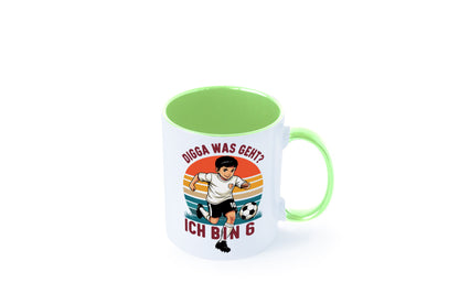 6 Geburtstag | Jahre Digga was geht ab Fußball lustiger Spruch Geschenk