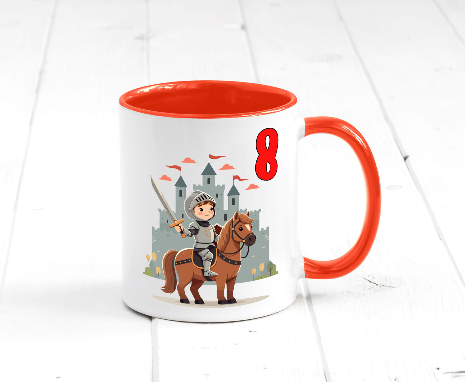 8. Geburtstag | 8 Jahre Ritter Junge Schloss Geschenk Geschenkidee lustiger