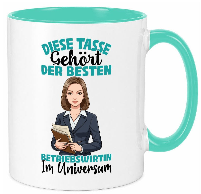 Im Universum: Betriebswirtin | Betriebswirtschaft Geschenk Humor Geschenkidee Tasse
