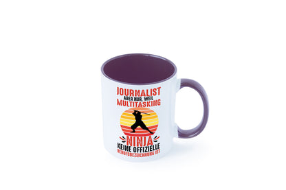 Journalist weil Multitasking Ninja kein Beruf ist Geschenk Arbeit Kollegen Büro