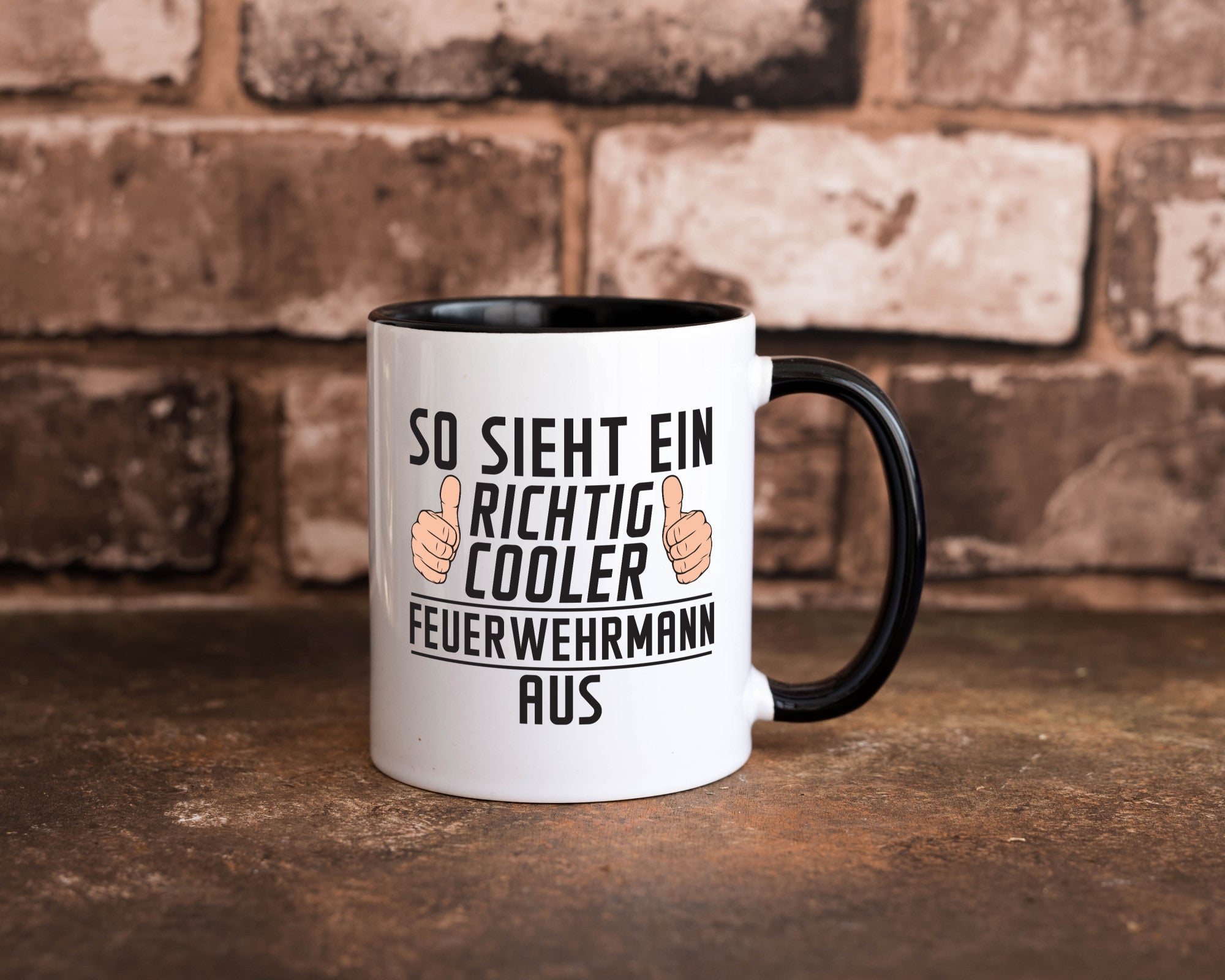 Richtig Cooler Feuerwehrmann | Feuerwehr Geschenkidee Humor Tasse