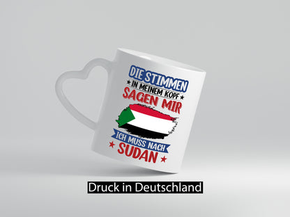 Sudan | Urlaub Stimmen in meinem Kopf Traumland v2 Geschenk Humor Geschenkidee