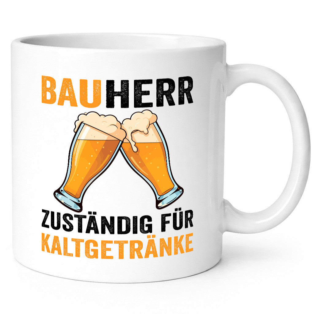 Bauherr Zuständig für Kaltgetränke | Bier Baustelle v2 Geschenkidee Humor Tasse