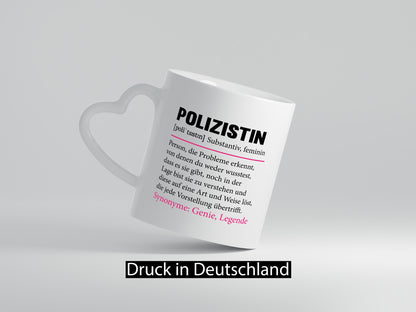 Polizistin | Spruch Beruf Polizei| lustig v2 Geschenk Arbeit Kollegen Büro