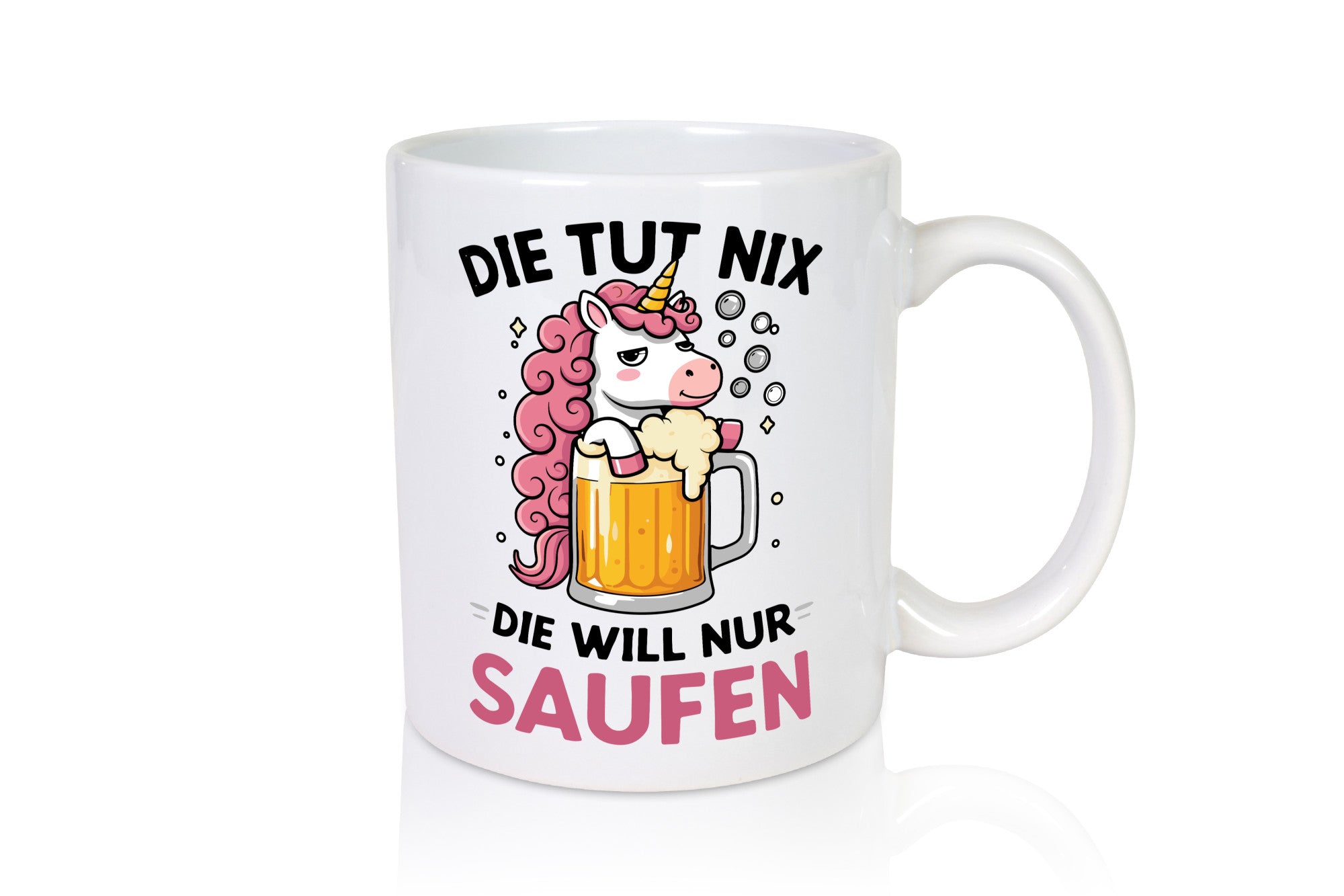 Die tut nix will nur Saufen | Einhorn v2 lustig Humor Geschenkidee Geschenk