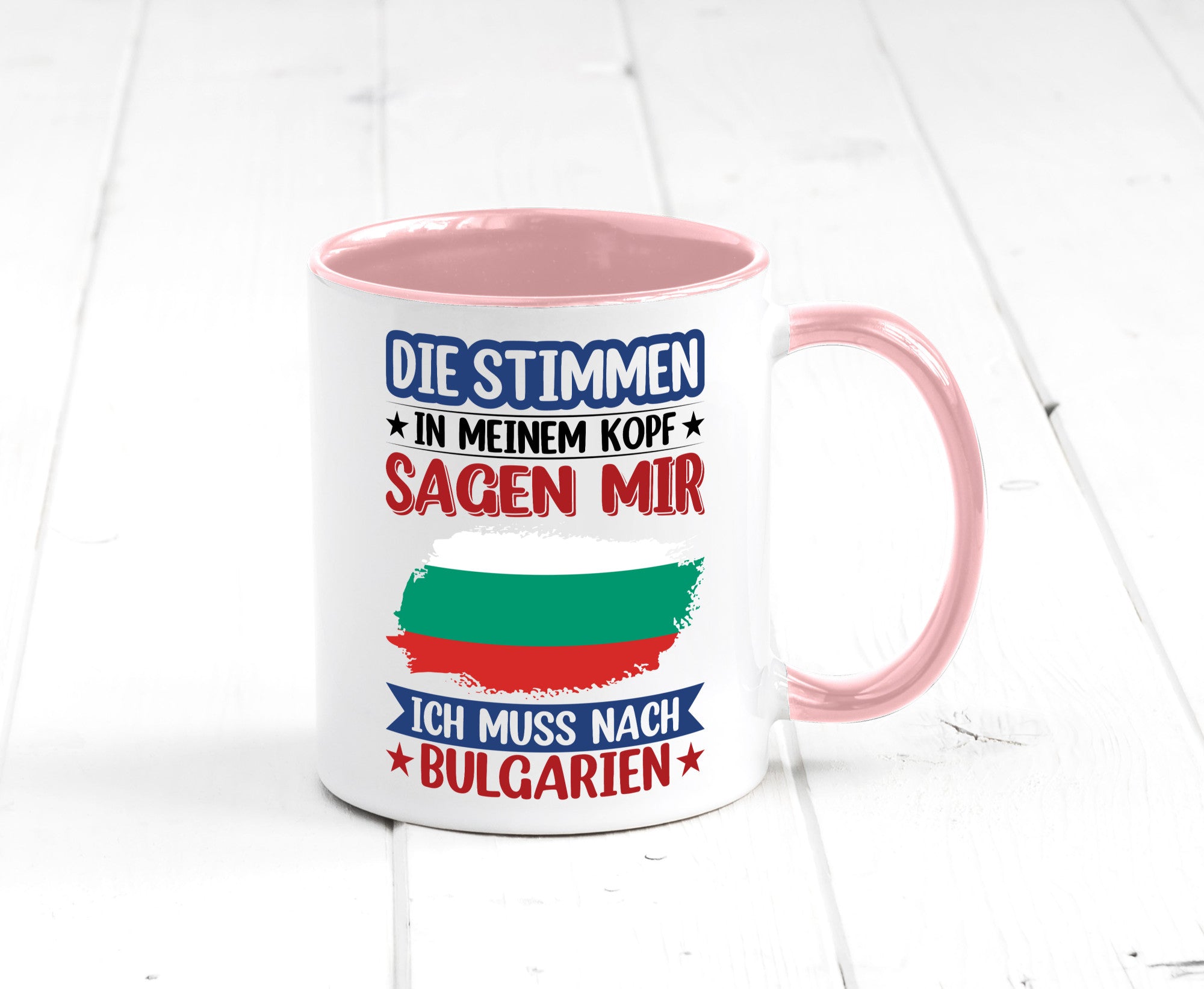 Bulgarien | Urlaub Stimmen in meinem Kopf Traumland Humor Geschenkidee Tasse
