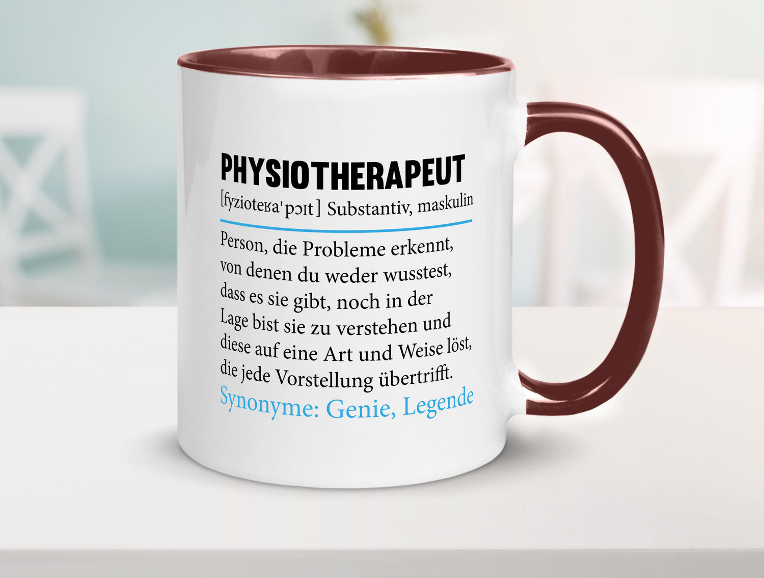 Physiotherapeut | Beruf Spruch Text lustig v2 Humor Arbeit Kollegen Büro