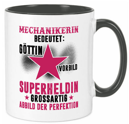 Bedeutung von Mechanikerin | KFZ Geschenkidee Humor Tasse