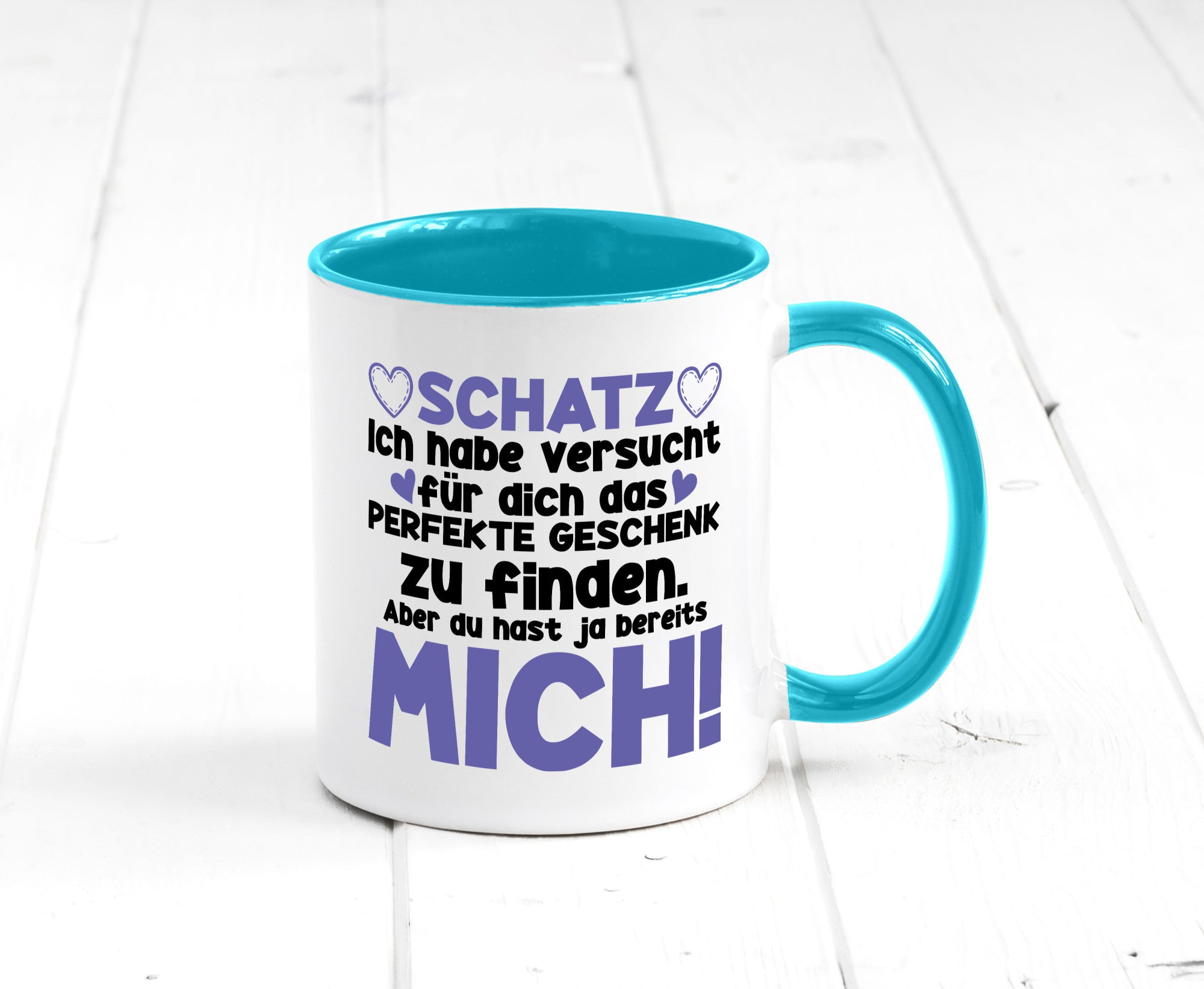 Schatz | Liebe Valentinstag Freund Freundin Herz Geschenkidee Humor Tasse