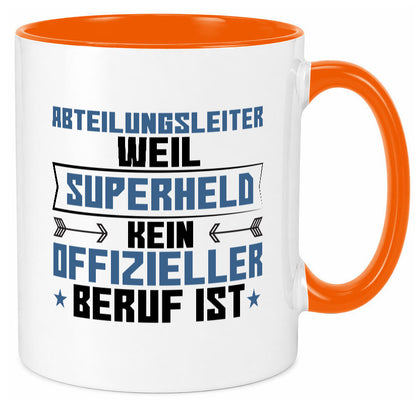 Superheld Abteilungsleiter| Führungskraft Geschenkidee Humor Tasse
