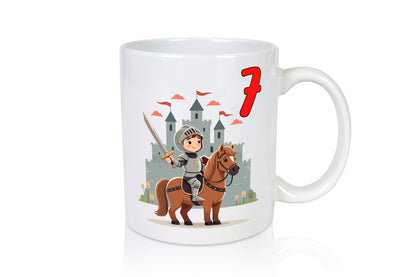 7. Geburtstag | 7 Jahre Ritter Junge Schloss Geschenkidee Humor Tasse