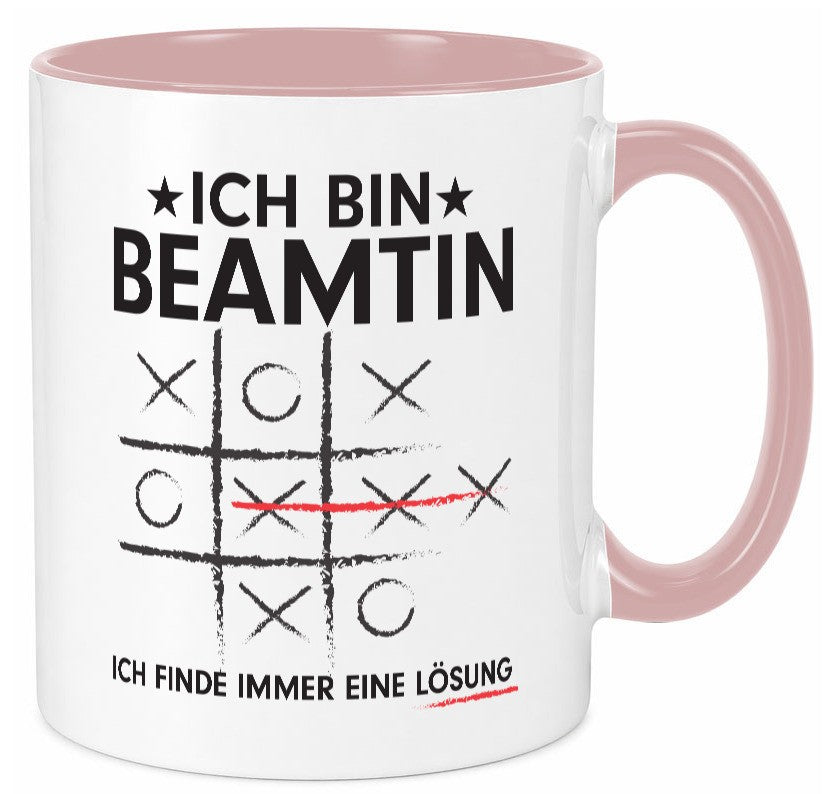 Lösung finden: Beamtin | Verbeamtung Dienst v2 lustiger Spruch Geschenk Humor Tasse