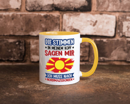 Nordmazedonien | Urlaub Stimmen in meinem Kopf Geschenk Humor Geschenkidee