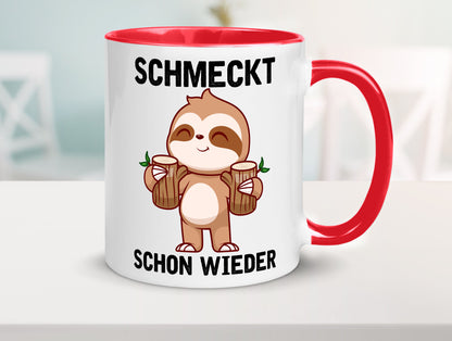 Schmeckt schon wieder | Frankfurt Hessen v2 Geschenkidee Humor Tasse