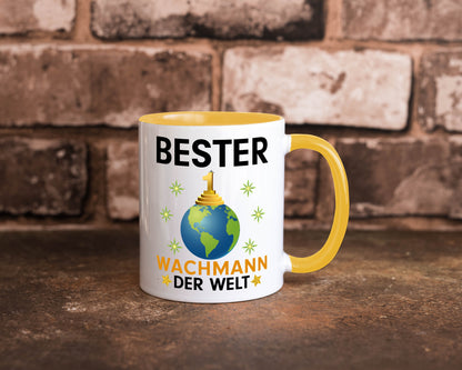 Welt Bester Wachmann | Wachpersonal Nachtwächter Humor Geschenkidee Tasse