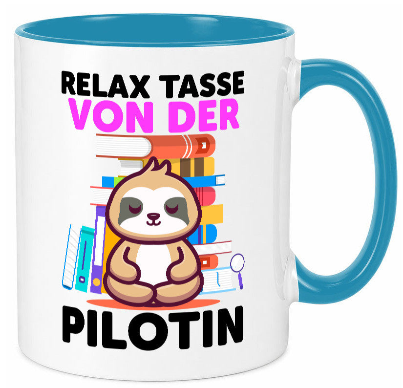 Relax Tasse: Pilotin | Definition Piloten lustiger Spruch Geschenk Humor