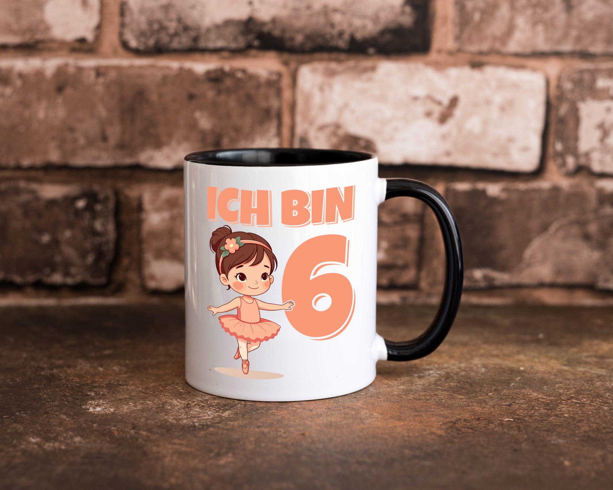 6 Geburtstag | Jahre Ballerina Mädchen Ballet lustig Geschenkidee Geschenk Tasse