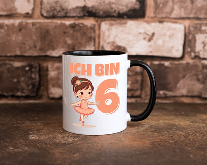 6 Geburtstag | Jahre Ballerina Mädchen Ballet lustig Geschenkidee Geschenk Tasse