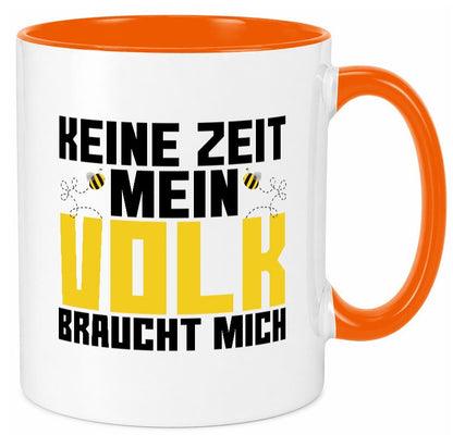 Mein Volk braucht mich | Bienenvolk Imker Honigmacher lustig Humor Geschenkidee Tasse
